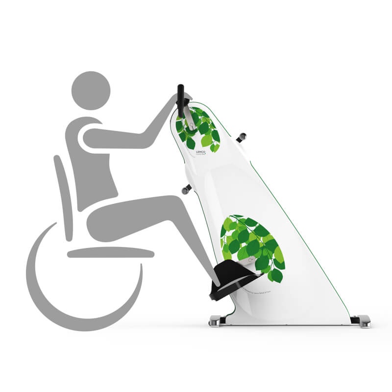 LEMCO Combi Bike Plus Exerciser for wheelchair